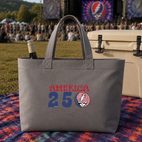 America 250 Stealie Canvas Tote Bag