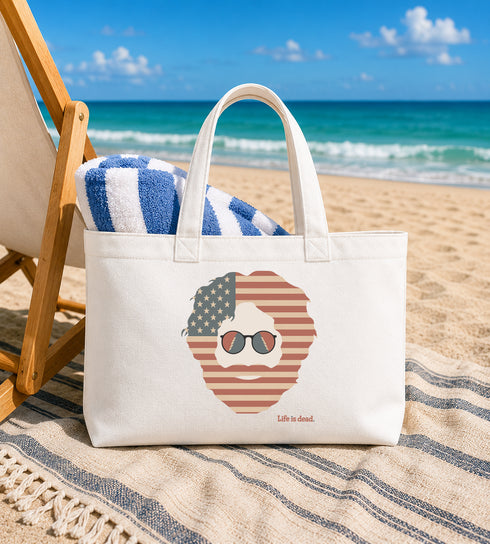 Stars & Stripes Jerry Life is dead. Canvas Tote Bag