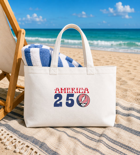 America 250 Stealie Canvas Tote Bag