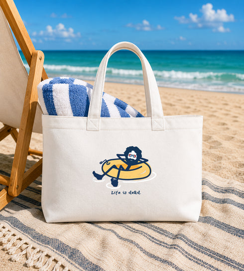 Jerry's Floatin' Life is dead. Canvas Tote Bag