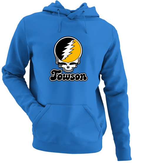 Towson Stealie Premium Unisex Hoodie — Design: Towson University — Heather Royal