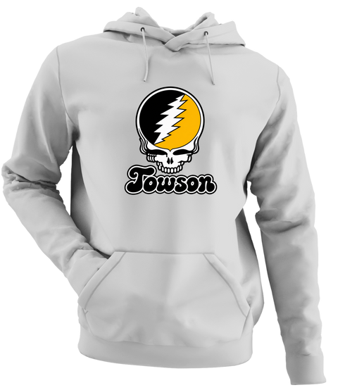 Towson Stealie Premium Unisex Hoodie — Design: Towson University — Sport Grey