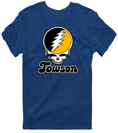 Towson Stealie Premium Unisex T-Shirt — Design: Towson University — Navy