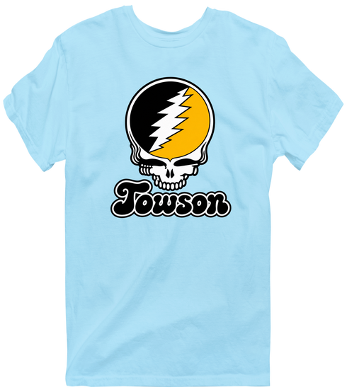 Towson Stealie Premium Unisex T-Shirt — Design: Towson University — Light Blue