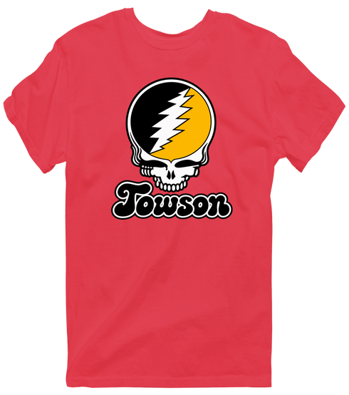 Towson Stealie Premium Unisex T-Shirt — Design: Towson University — Heather Red