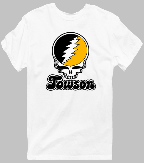 Towson Stealie Premium Unisex T-Shirt — Design: Towson University — White