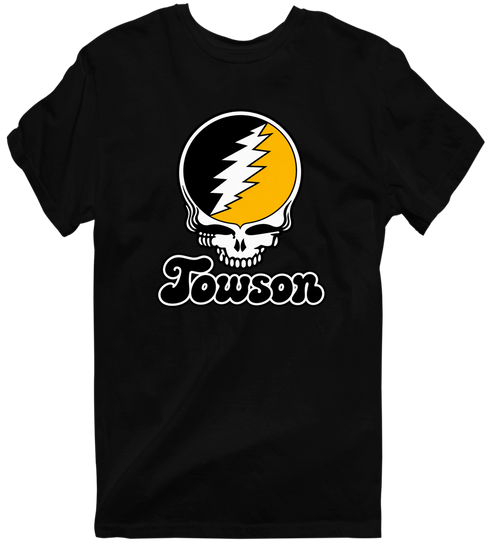 Towson Stealie Premium Unisex T-Shirt — Design: Towson University — Black