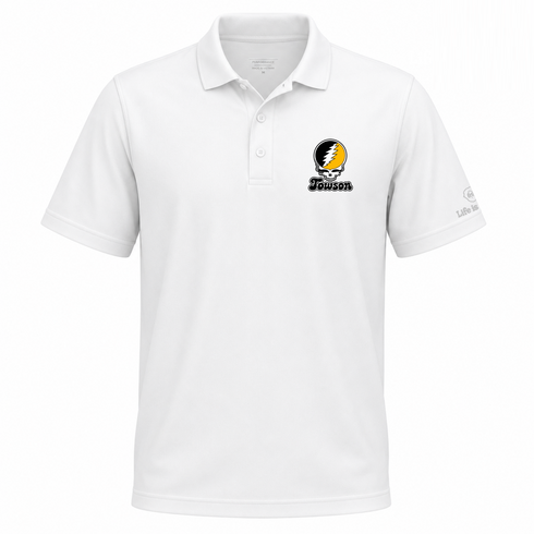 Towson Stealie Premium Unisex Polo — Design: Towson University — White
