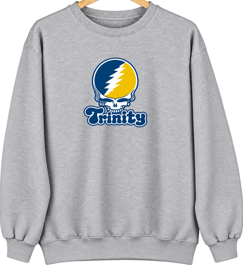 Trinity Stealie Premium Unisex Crewneck — Design: Trinity College — Sport Grey