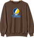 Trinity Stealie Premium Unisex Crewneck — Design: Trinity College — Brown