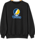 Trinity Stealie Premium Unisex Crewneck — Design: Trinity College — Black