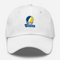 Trinity Stealie Premium Unisex Dad Hat — Design: Trinity College — White