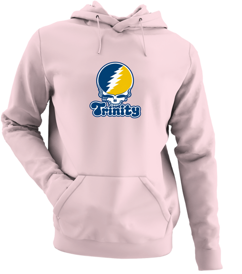 Trinity Stealie Premium Unisex Hoodie — Design: Trinity College — Light Pink