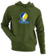 Trinity Stealie Premium Unisex Hoodie — Design: Trinity College — Military Green
