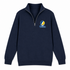 Trinity Stealie Premium Unisex Quarter-Zip — Design: Trinity College — Navy