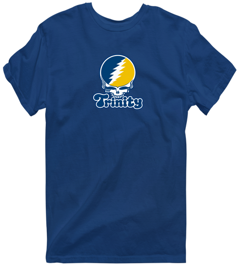Trinity Stealie Premium Unisex T-Shirt — Design: Trinity College — Navy