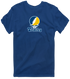 Trinity Stealie Premium Unisex T-Shirt — Design: Trinity College — Navy