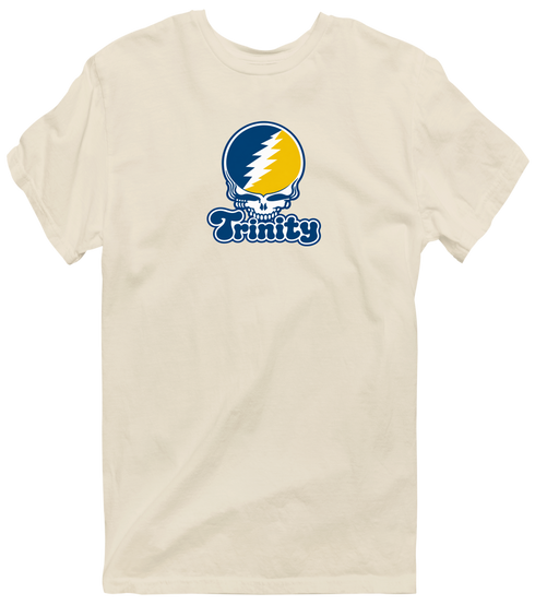 Trinity Stealie Premium Unisex T-Shirt — Design: Trinity College — Sand