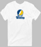 Trinity Stealie Premium Unisex T-Shirt — Design: Trinity College — White