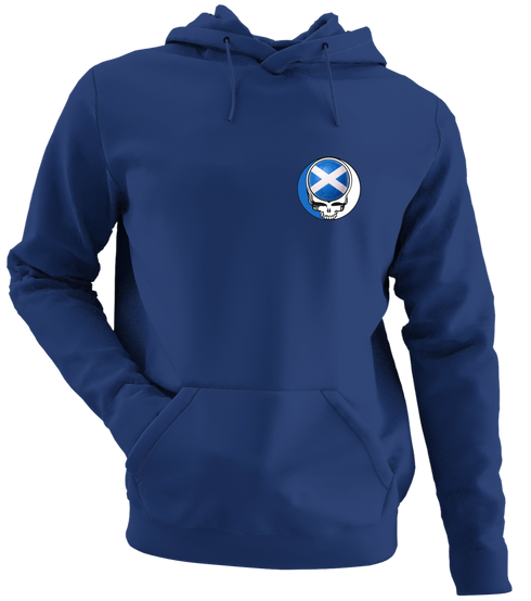 Scotland FIFA World Cup - Premium Grateful Dead Left Chest Hoodie - Navy