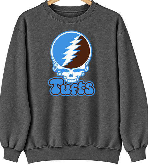 Tufts Stealie Premium Unisex Crewneck — Dark Heather