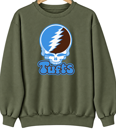 Tufts Stealie Premium Unisex Crewneck — Military Green