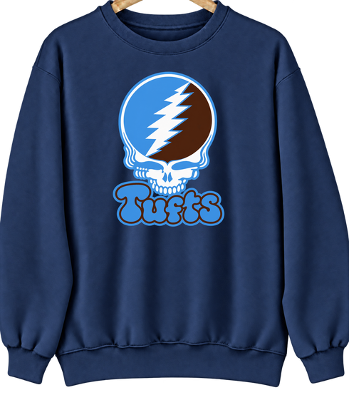 Tufts Stealie Premium Unisex Crewneck — Navy