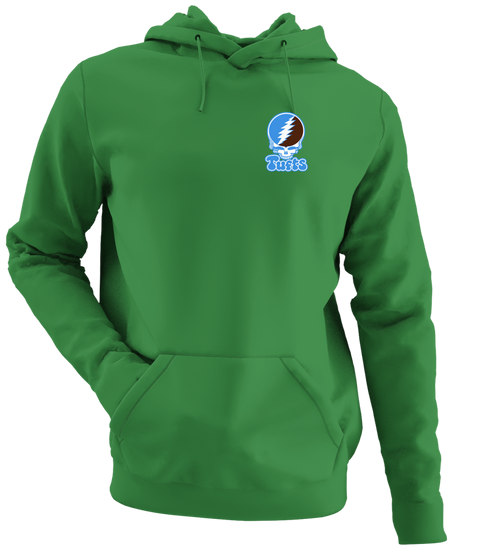 Tufts Stealie Premium Unisex Hoodie — Design: Tufts University — Irish Green