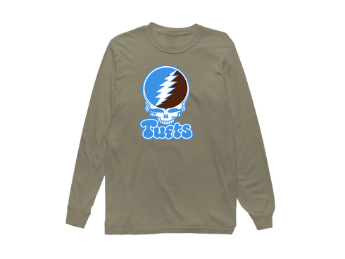 Tufts Stealie Premium Unisex Long-Sleeve — Design: Tufts University — Sandstone