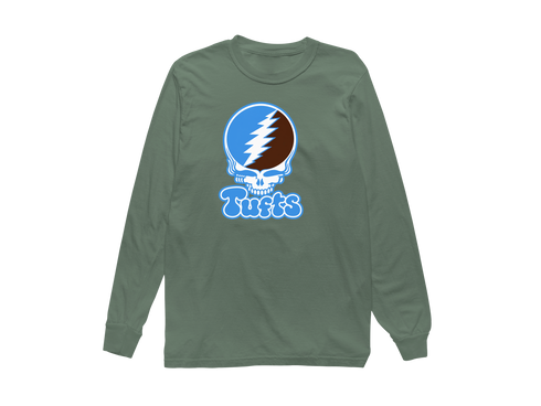 Tufts Stealie Premium Unisex Long-Sleeve — Design: Tufts University — Light Green