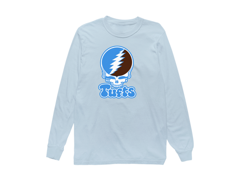 Tufts Stealie Premium Unisex Long-Sleeve — Design: Tufts University — Chambray