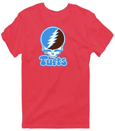 Tufts Stealie Premium Unisex T-Shirt — Design: Tufts University — Heather Red