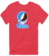 Tufts Stealie Premium Unisex T-Shirt — Design: Tufts University — Heather Red