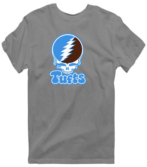 Tufts Stealie Premium Unisex T-Shirt — Design: Tufts University — Dark Heather