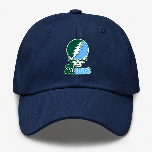 Tulane Stealie Premium Unisex Dad Hat — Design: Tulane University — Navy