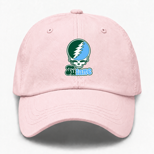 Tulane Stealie Premium Unisex Dad Hat — Design: Tulane University — Pink