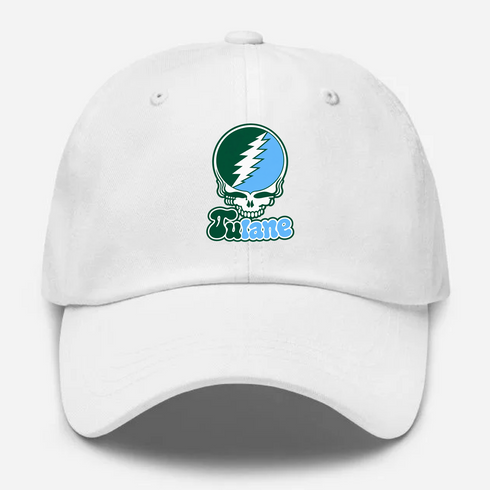 Tulane Stealie Premium Unisex Dad Hat — Design: Tulane University — White