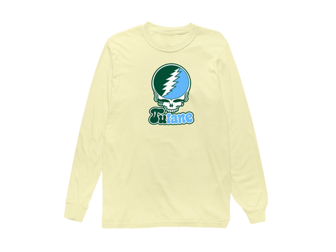 Tulane Stealie Premium Unisex Long-Sleeve — Design: Tulane University — Butter