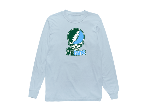 Tulane Stealie Premium Unisex Long-Sleeve — Design: Tulane University — Chambray