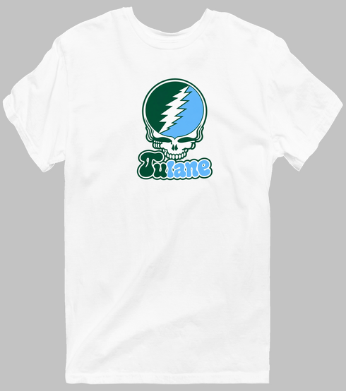 Tulane Stealie Premium Unisex T-Shirt — Design: Tulane University — White