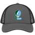 Tulane Stealie Premium Unisex Trucker Cap — Design: Tulane University — Charcoal/Black