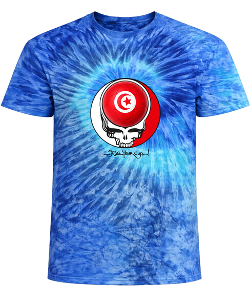 Tunisia FIFA World Cup Stealie Tie-Dye T-Shirt
