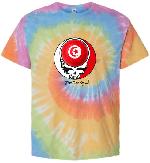 Tunisia FIFA World Cup Stealie Tie-Dye T-Shirt
