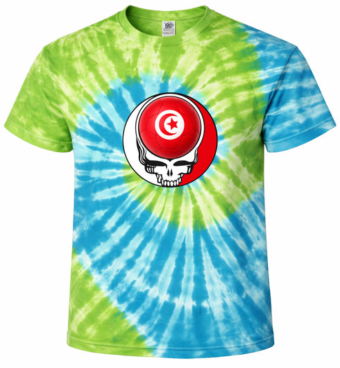 Tunisia FIFA World Cup Stealie Tie-Dye T-Shirt