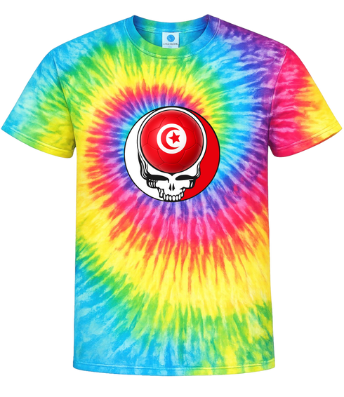 Tunisia FIFA World Cup Stealie Tie-Dye T-Shirt