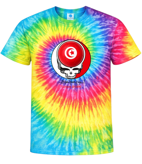 Tunisia FIFA World Cup Stealie Tie-Dye T-Shirt