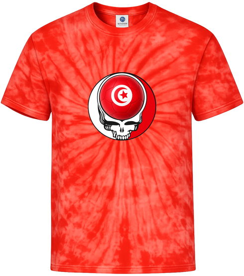 Tunisia FIFA World Cup Stealie Tie-Dye T-Shirt