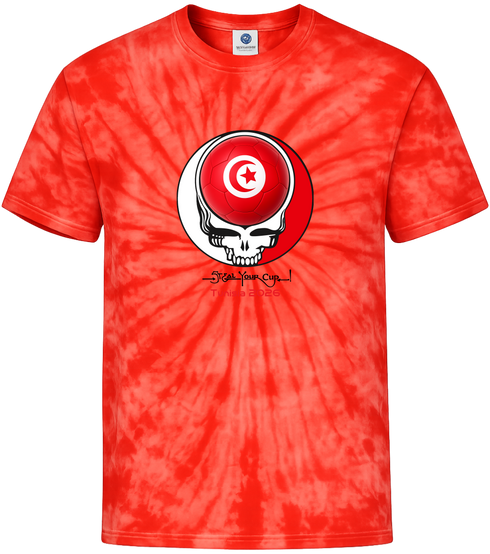 Tunisia FIFA World Cup Stealie Tie-Dye T-Shirt