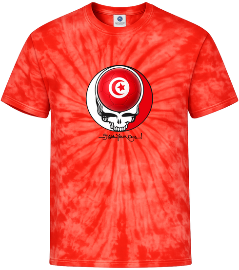 Tunisia FIFA World Cup Stealie Tie-Dye T-Shirt