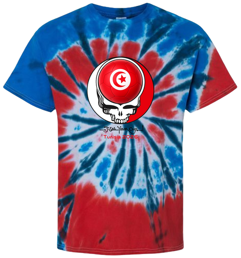 Tunisia FIFA World Cup Stealie Tie-Dye T-Shirt
